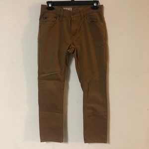 FREE WORLD TILLYS LIGHT BROWN SKINNY PANTS SIZE 29